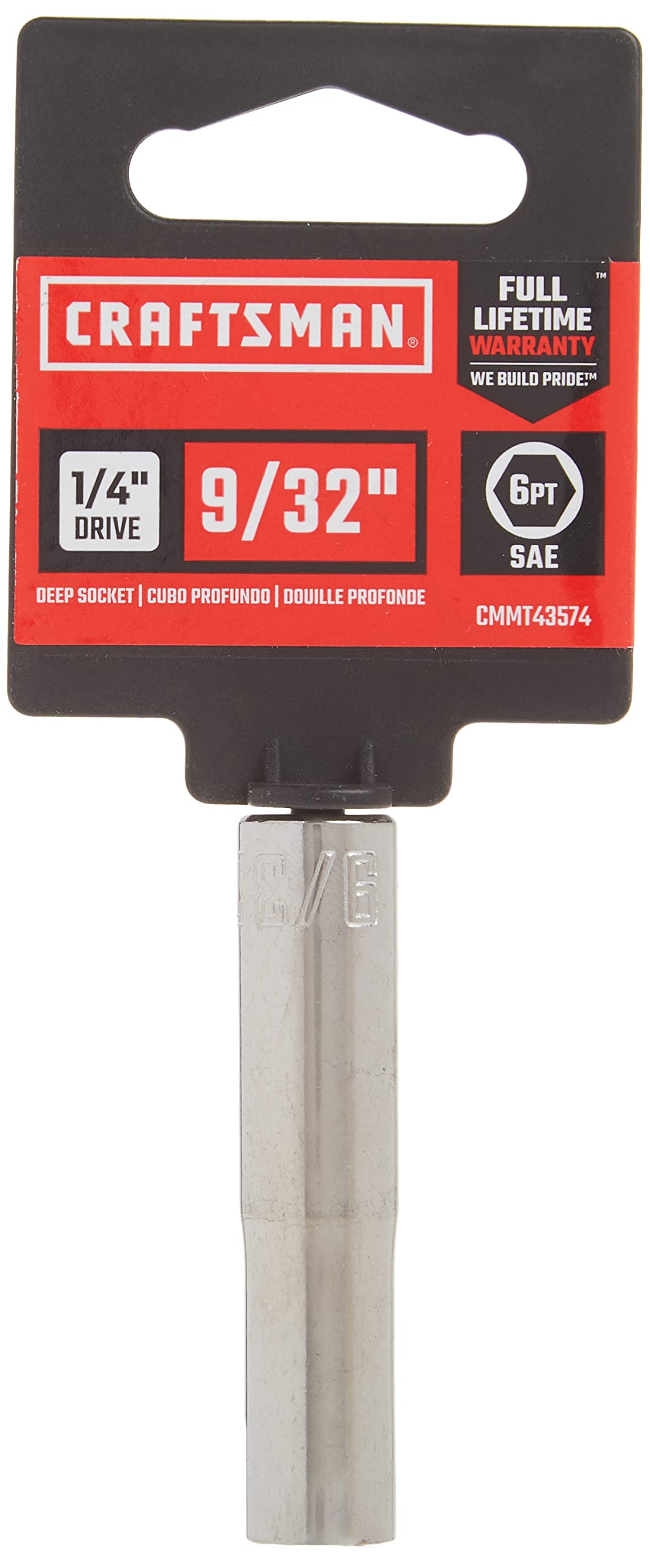 Amazon.com: CRAFTSMAN Deep Socket, SAE, 1/4-Inch Drive, 9/32-Inch